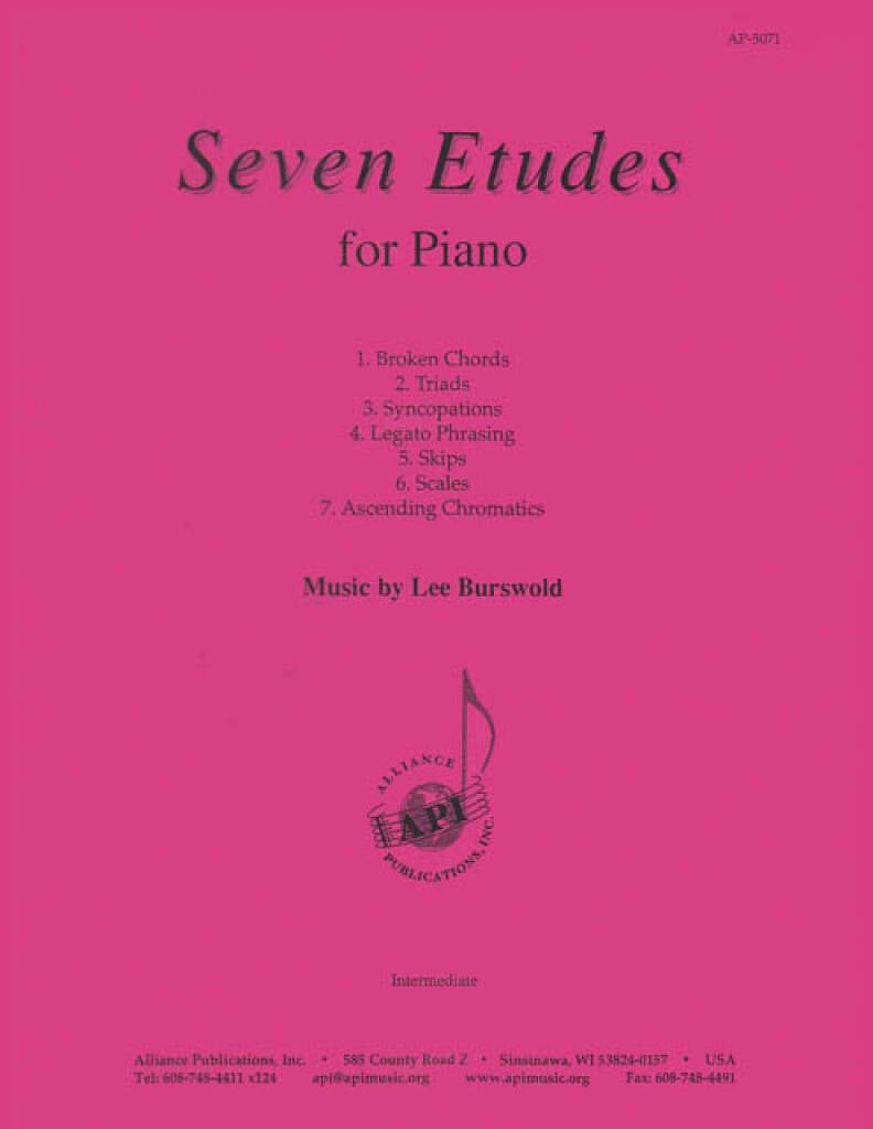 Seven Etudes for Piano